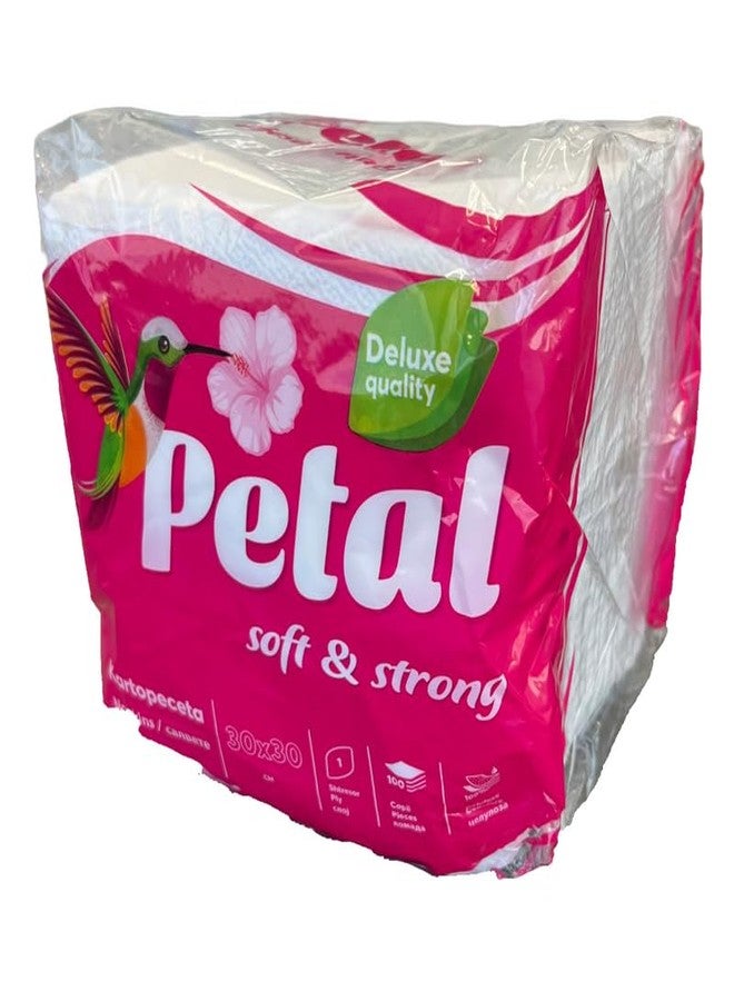 Petal Disposable Table Paper Napkins, 8" x 8", 100 per pack - Image 1